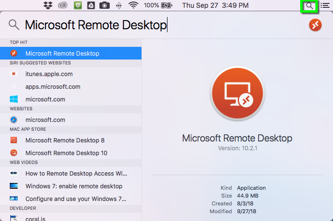 Microsoft remote desktop mac
